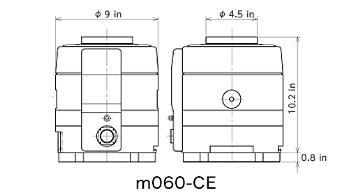 m-series outline drawing-m060-ce